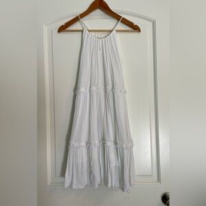 Tucker + Tate Kid’s White Tiered Boho Maxi Dress
